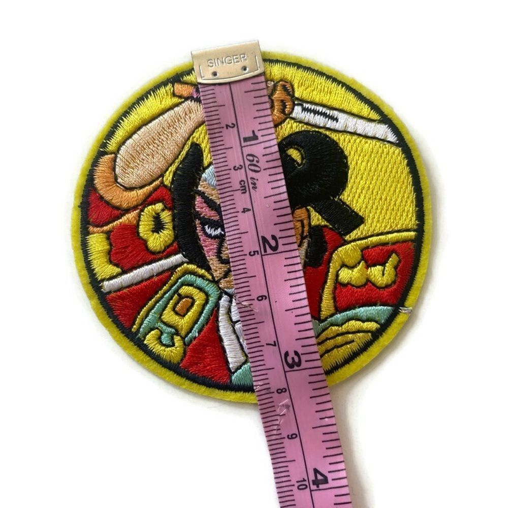 Samurai Embroidered Patch - Picture 3 of 4